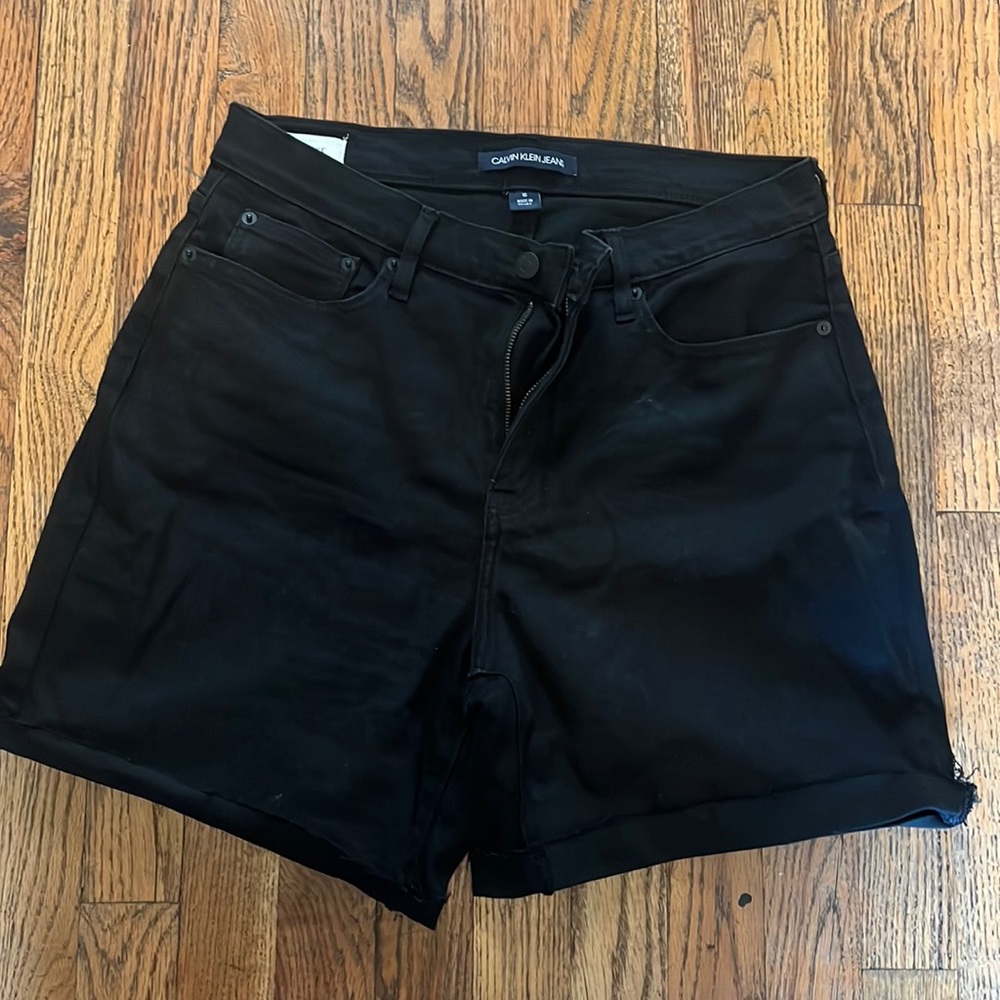 Womens Calvin Klein black jean shirt size 10